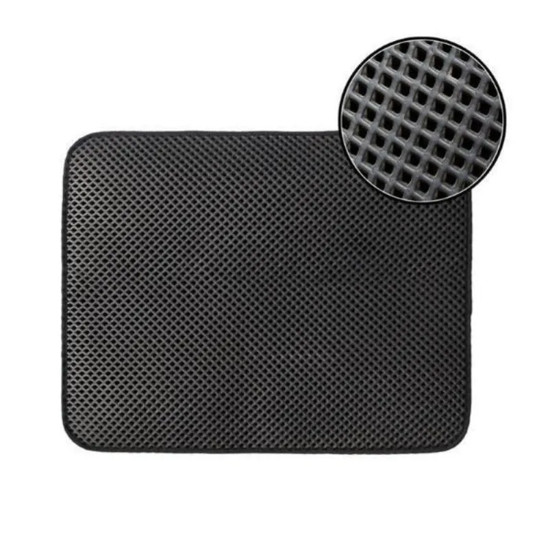 Large Cat Litter Trapper Double Layer Mat Waterproof Floor Protection Non-slip Design