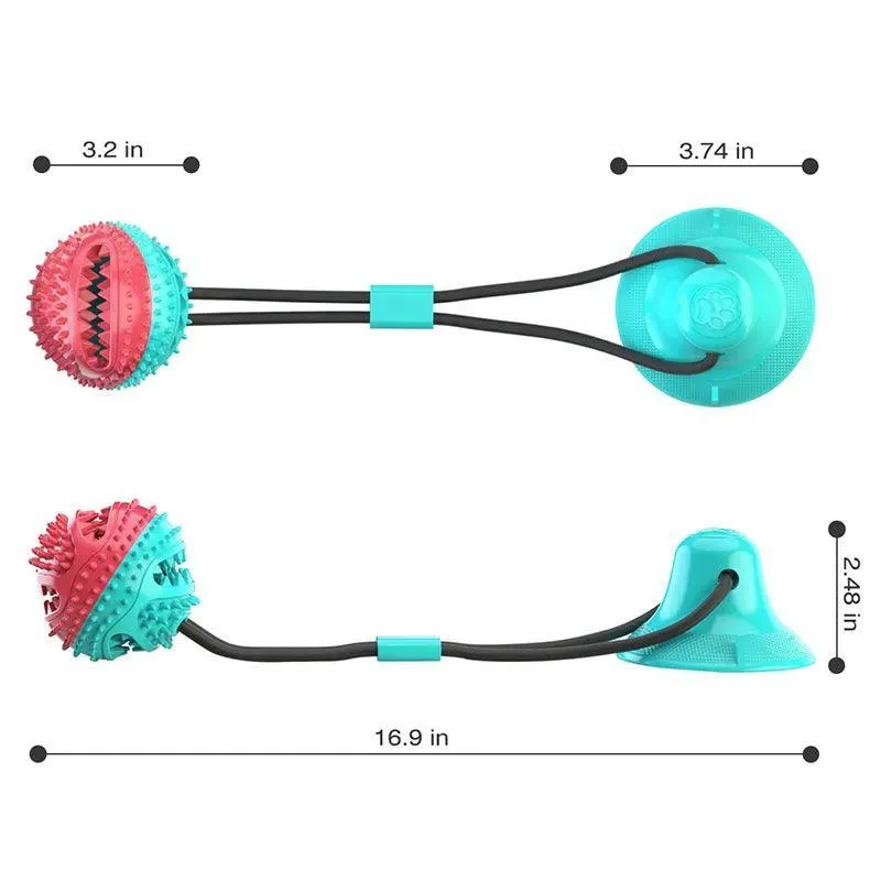 Large Dog Interactive Chew Toy with Suction Cup