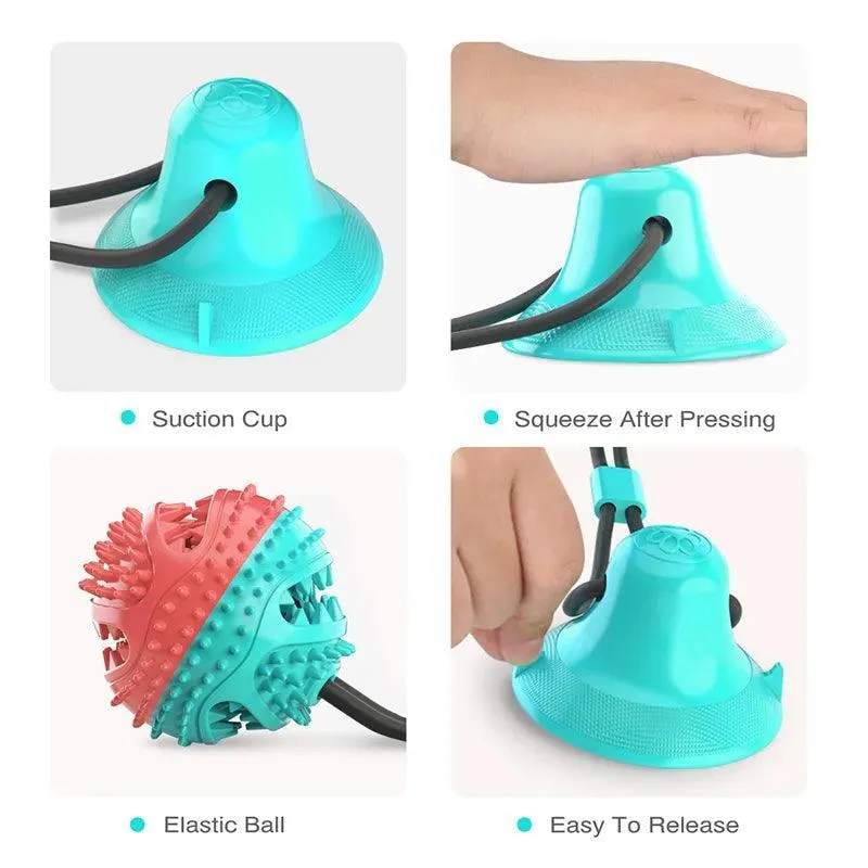 Large Dog Interactive Chew Toy with Suction Cup