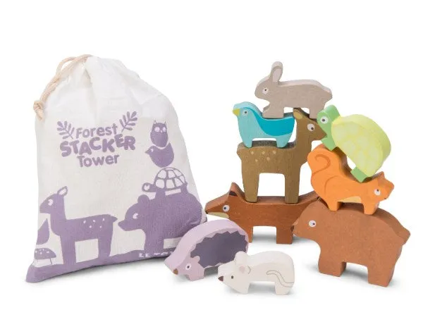 Le Toy Van Forest Stacker Tower and Bag