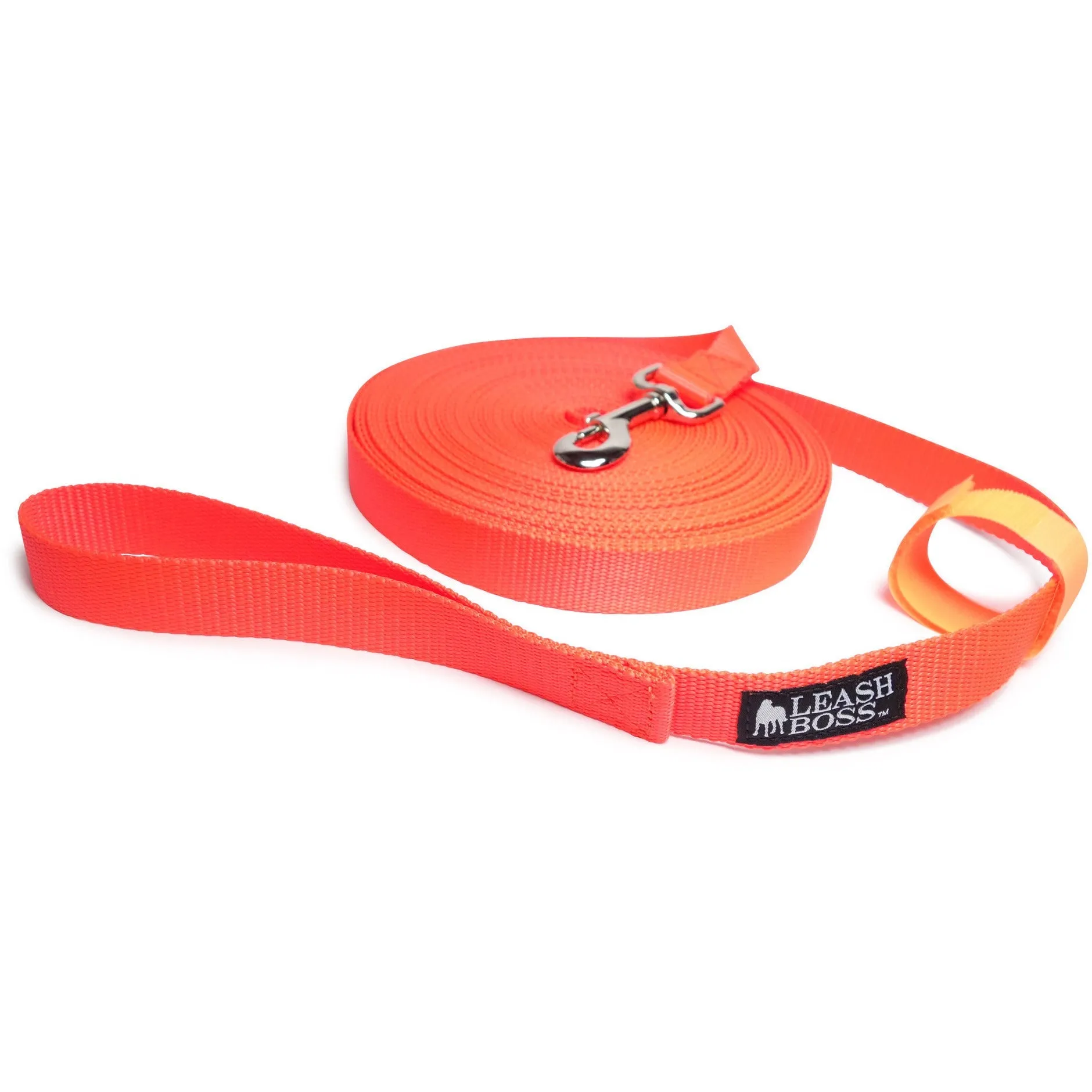 Long Trainer - 50 Foot - 1 Inch Nylon Long Dog Training Leash with Storage Strap