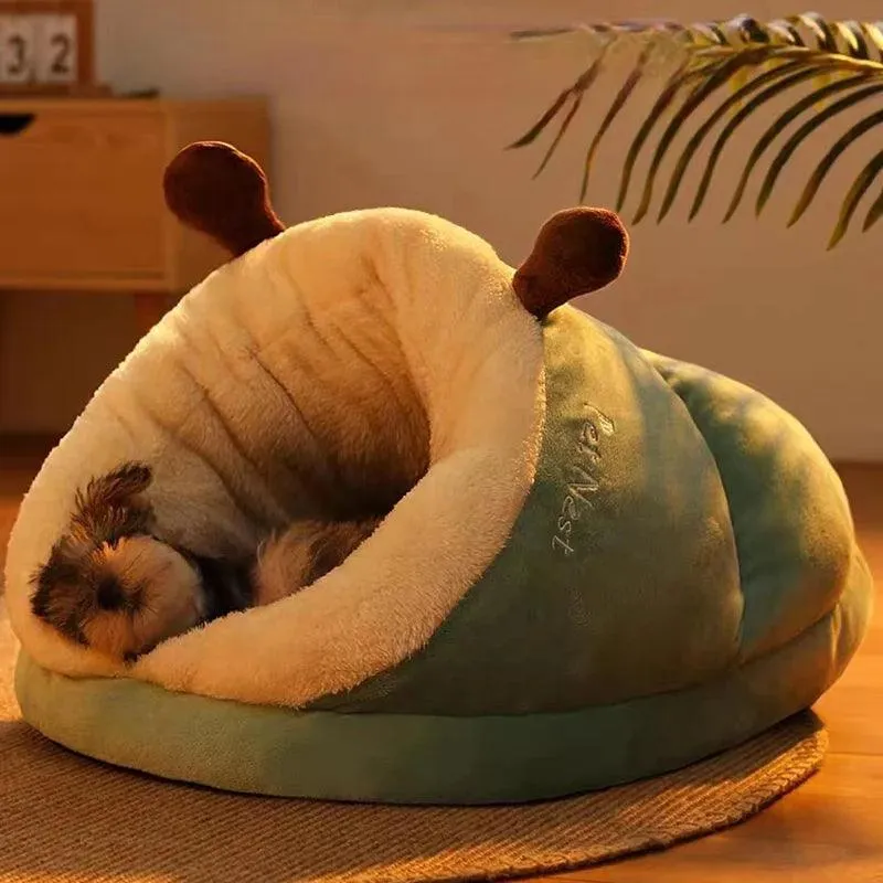 MADDEN Warm Small Cat Dog Kennel Bed