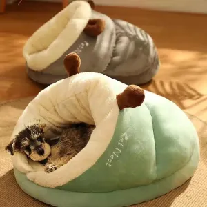 MADDEN Warm Small Cat Dog Kennel Bed