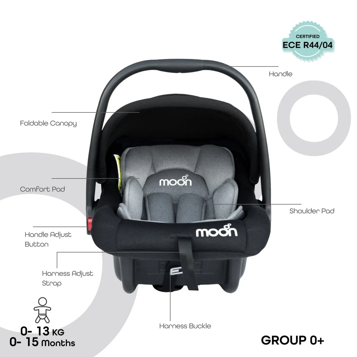 Moon Bibo Infant Carrier Black