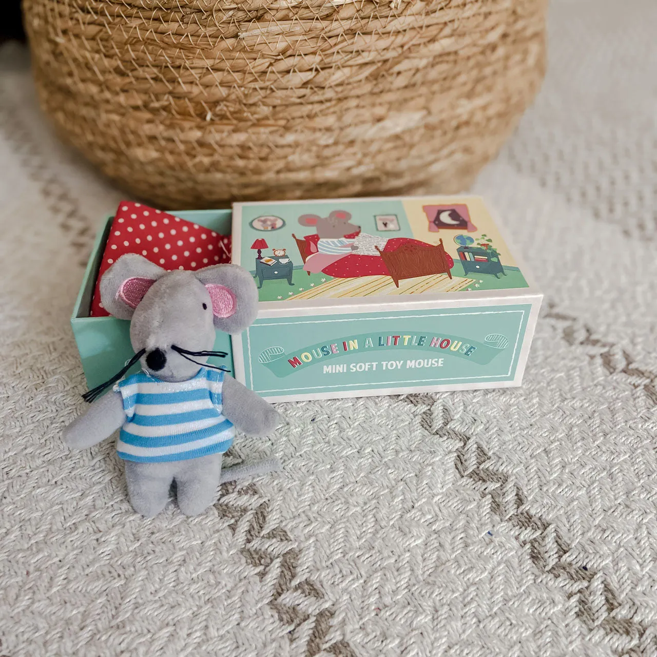 Mouse in a House, Matchbox Mouse Soft Toy - Children's Stocking Filler