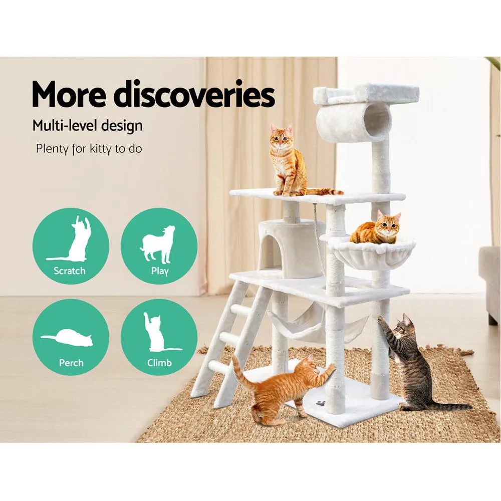 Multi-Level Cat Tree Tower, Scratching Post Condo, i.Pet
