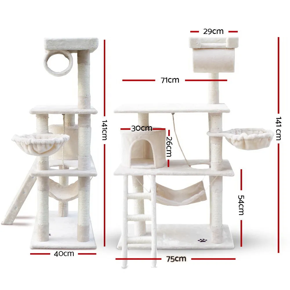 Multi-Level Cat Tree Tower, Scratching Post Condo, i.Pet