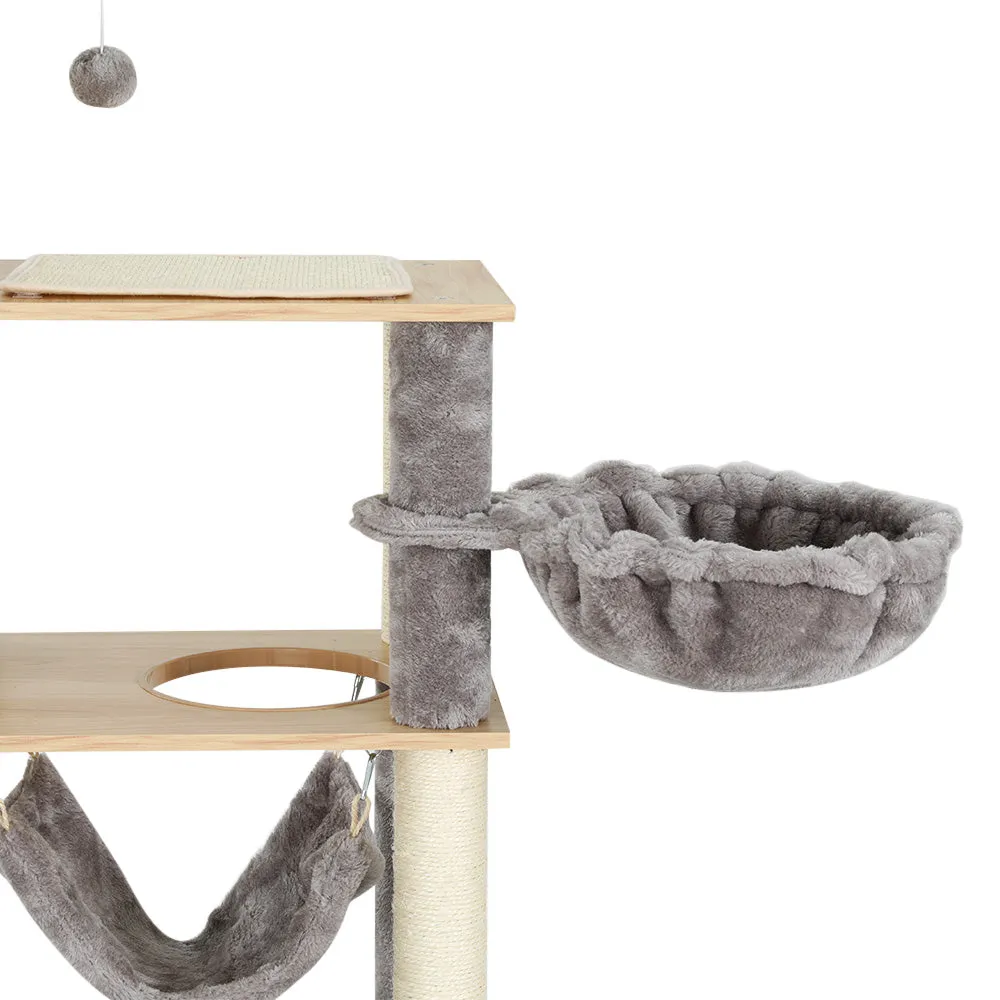 Multi-Level Cat Tree Tower with Scratching Posts, Bed, Condo - i.Pet