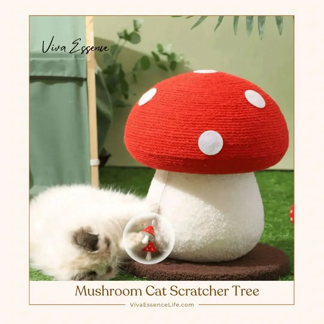 Mushroom Cat Scratcher Tree