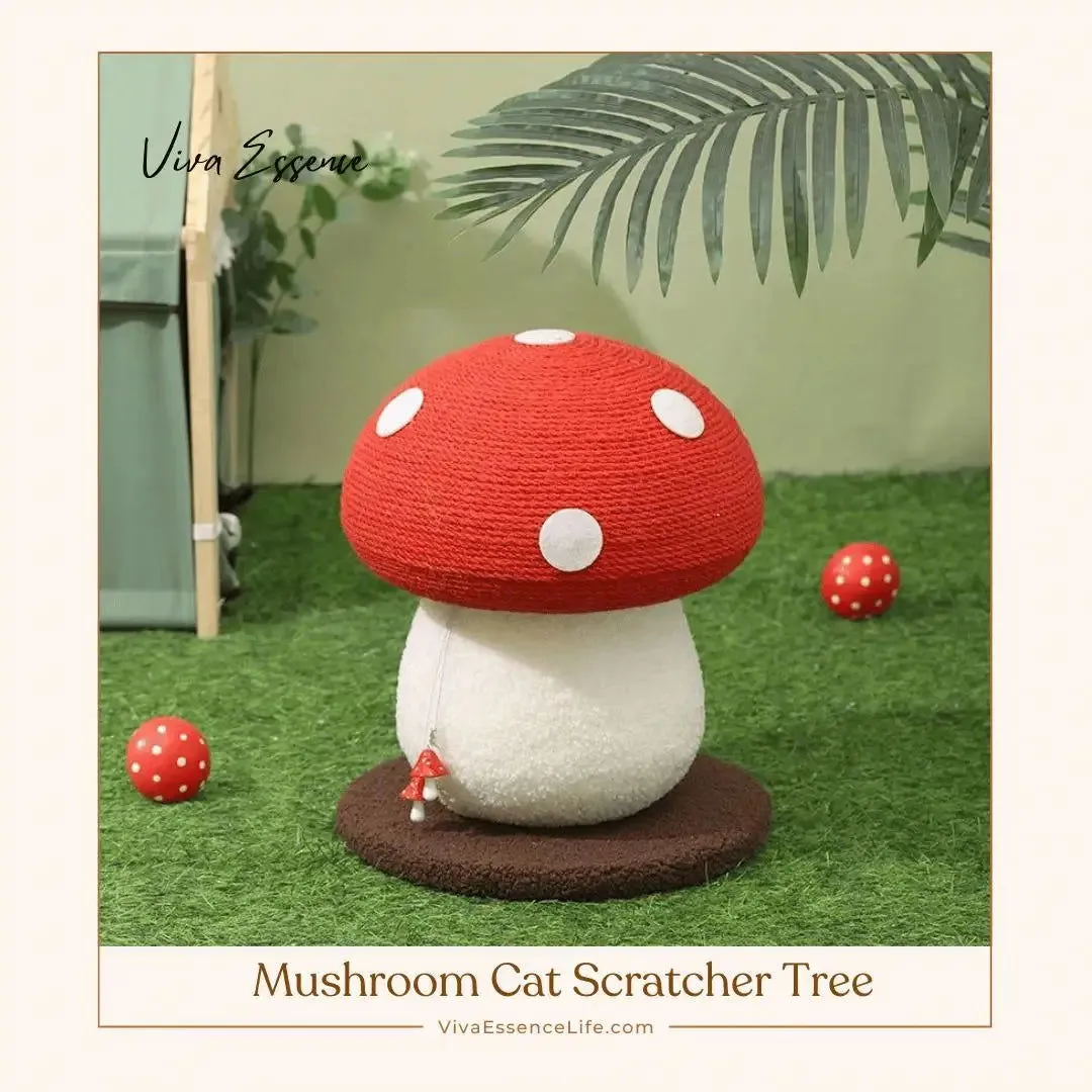 Mushroom Cat Scratcher Tree
