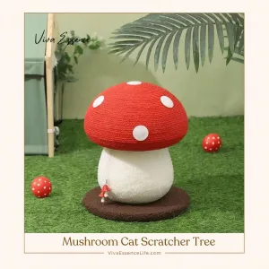 Mushroom Cat Scratcher Tree