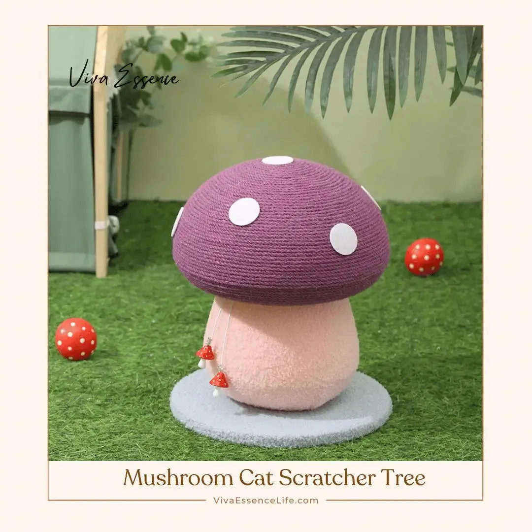 Mushroom Cat Scratcher Tree
