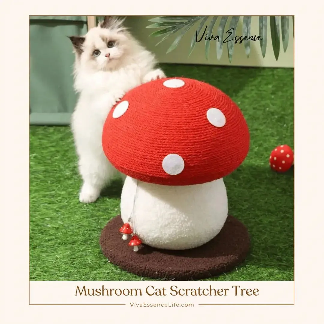 Mushroom Cat Scratcher Tree