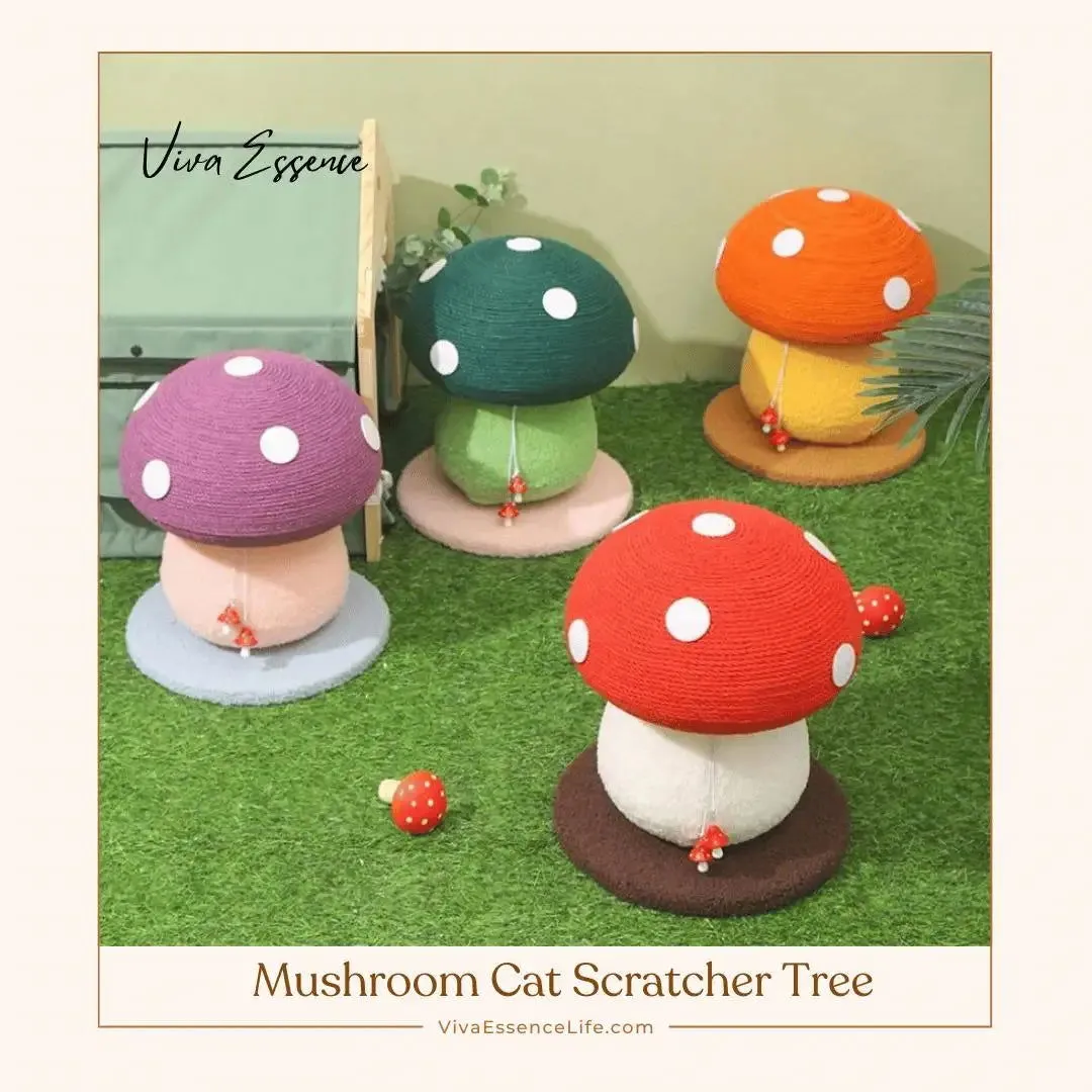 Mushroom Cat Scratcher Tree