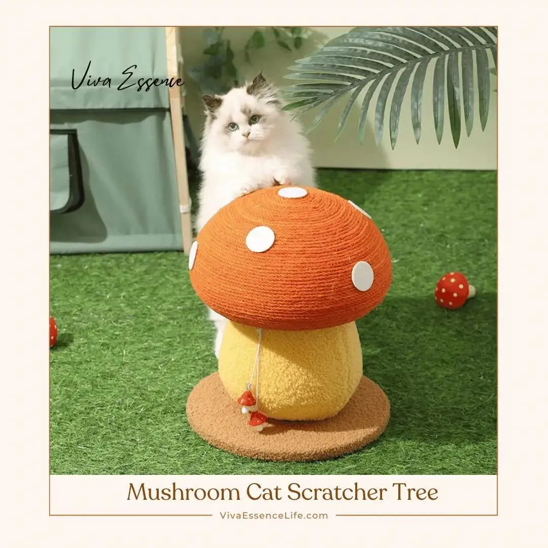 Mushroom Cat Scratcher Tree