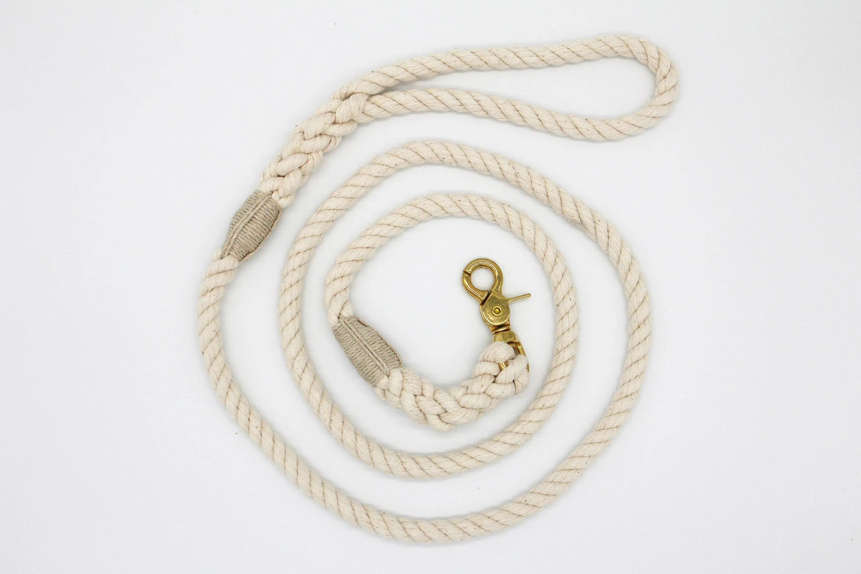 Natural Cotton Rope Dog Leash