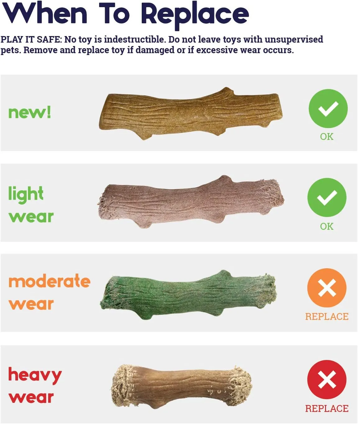 Petstages Deerhorn Antler Alternative Dog Chew Toy, Medium