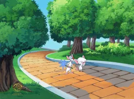Pinky And The Brain Original Production Cel Key Setup: Pinky And Brain