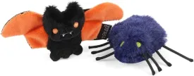 P.L.A.Y. Cute Cat Toys - Feline Frenzy Halloween Themed Catnip Filled Crinkle Toys, Great for Adult Cats & Kittens - Machine Washable, Double Stitched, Recycled Materials (Creepy Critters, Set of 2)