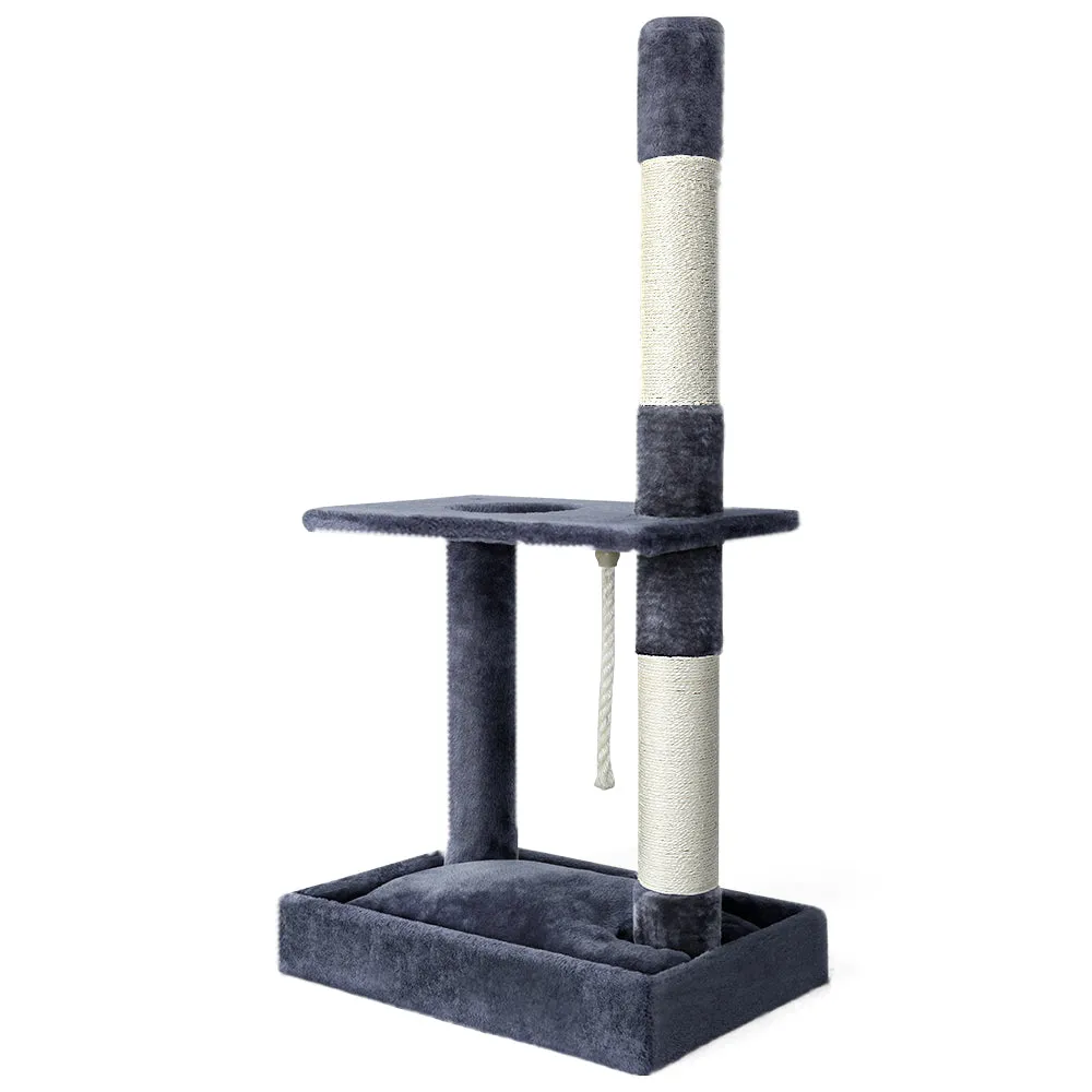 Plush Velvet 102cm Small Cat Tree House with Sisal Posts i.Pet