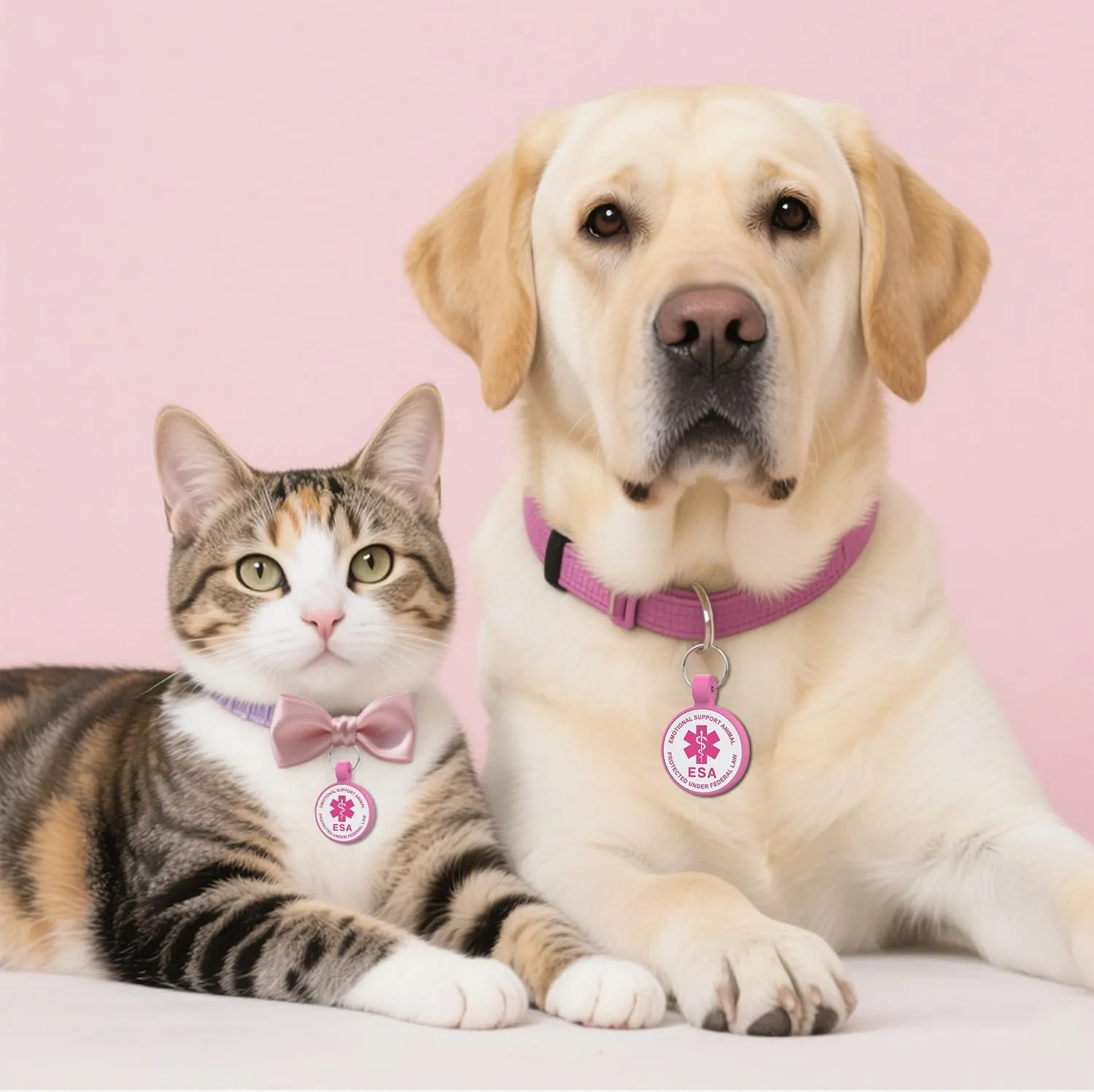 QR Code Dog Tag, QR Code Pet ID Tag, Dog ID Tag, Small Cat for Kitten and Puppy, Modifiable Free Online Profile, Scan QR Code Send Instant Location Alert Email (Rose, Regular)