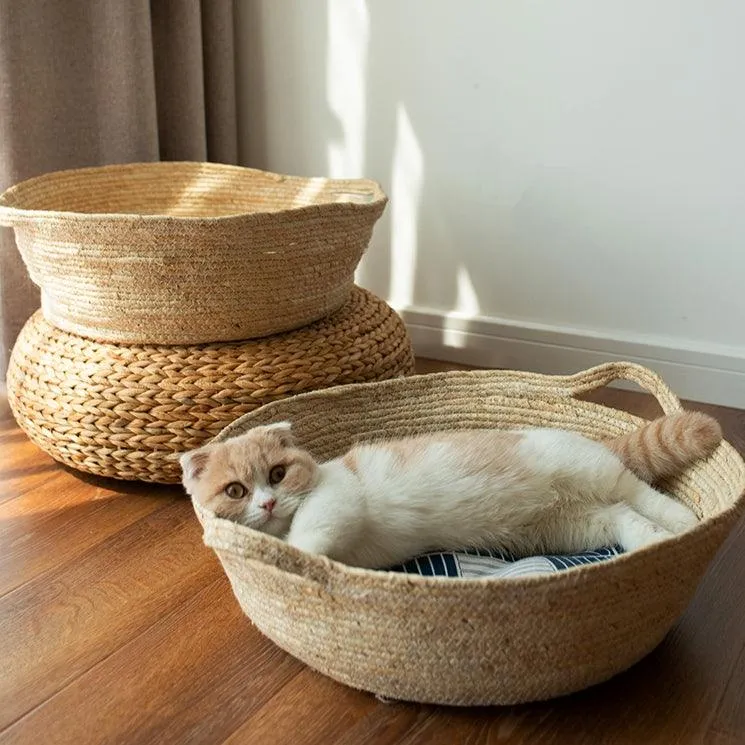 Rattan Cat Bed