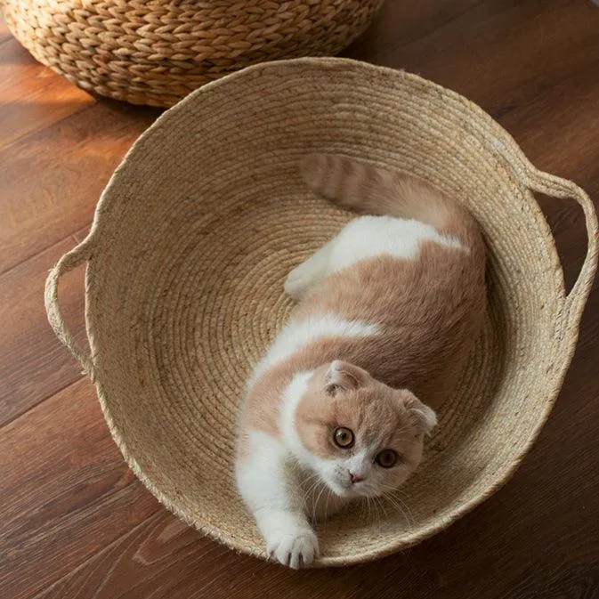 Rattan Cat Bed