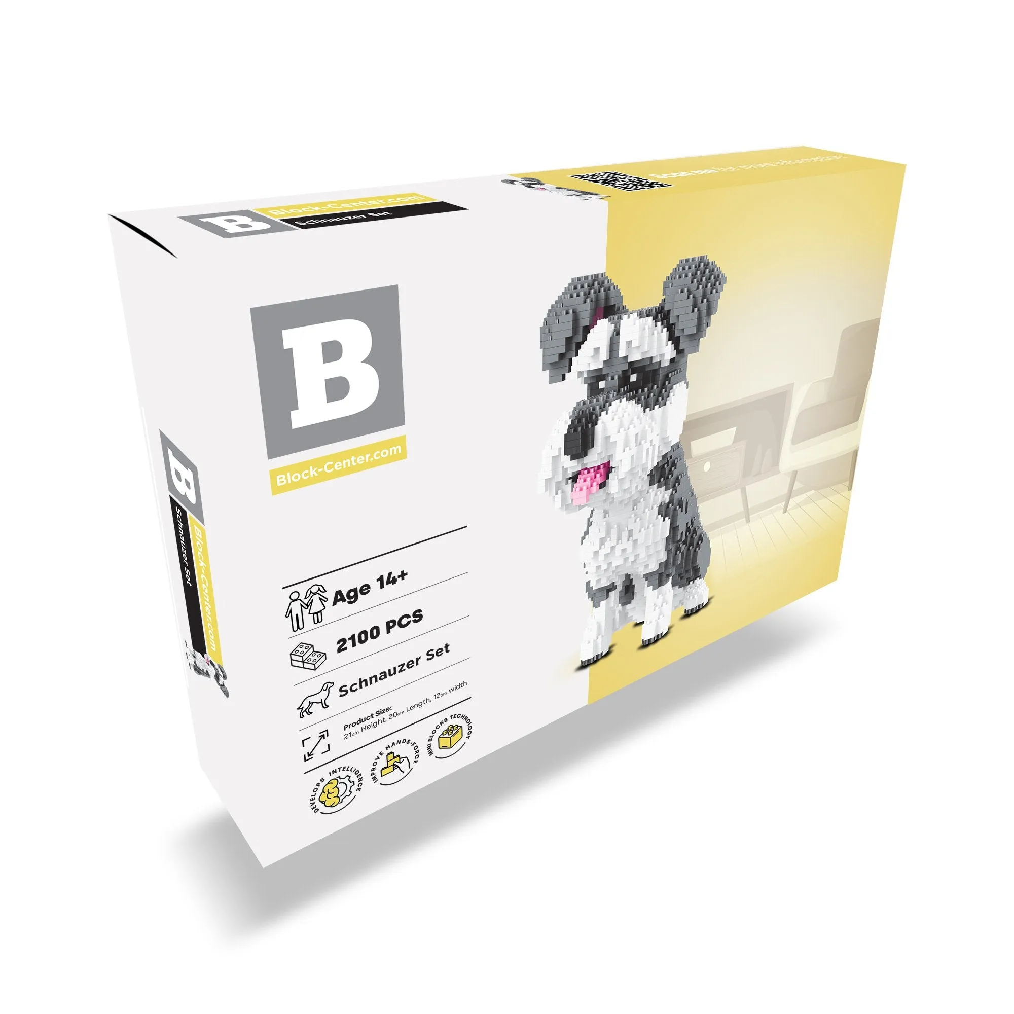 Schnauzer Dog 3D Puzzle Nano Blocks