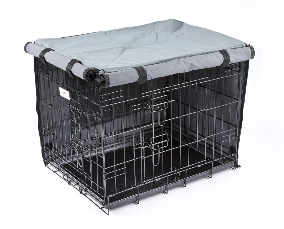 Settledown 2 Door Waterproof Dog Crate Covers Grey