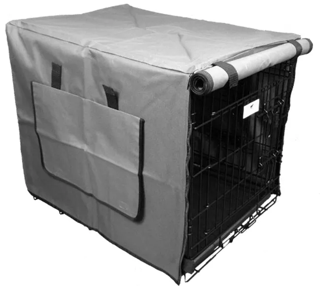Settledown 2 Door Waterproof Dog Crate Covers Grey