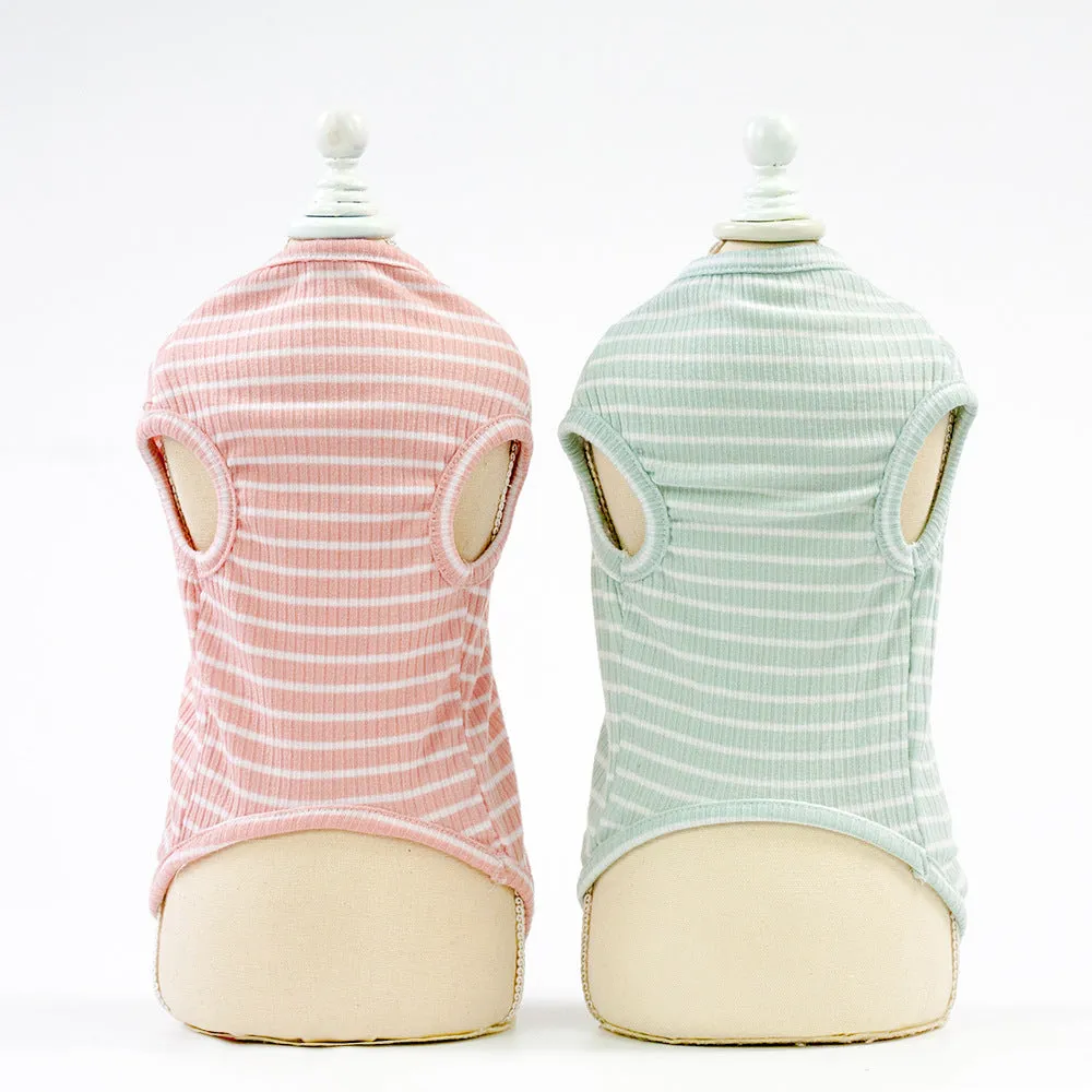 Small dog five-color vest spring and summer pet clothing