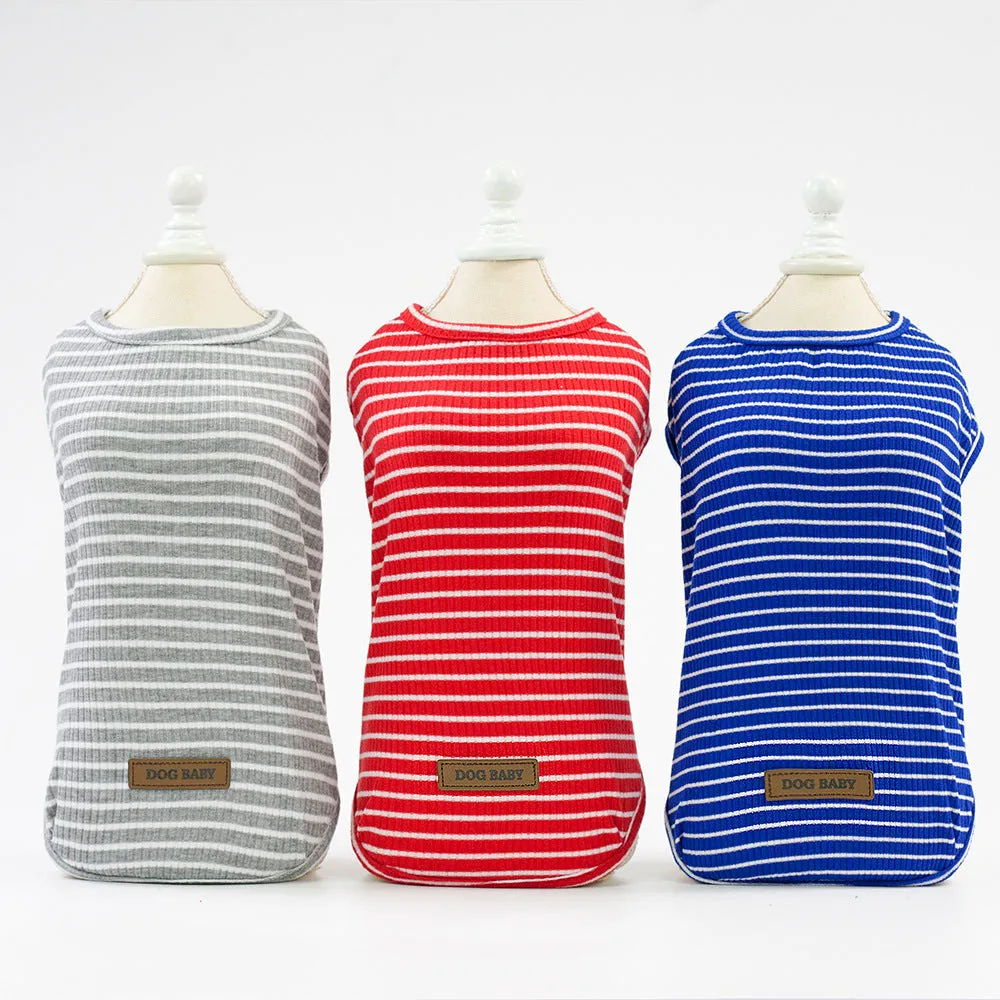 Small dog five-color vest spring and summer pet clothing