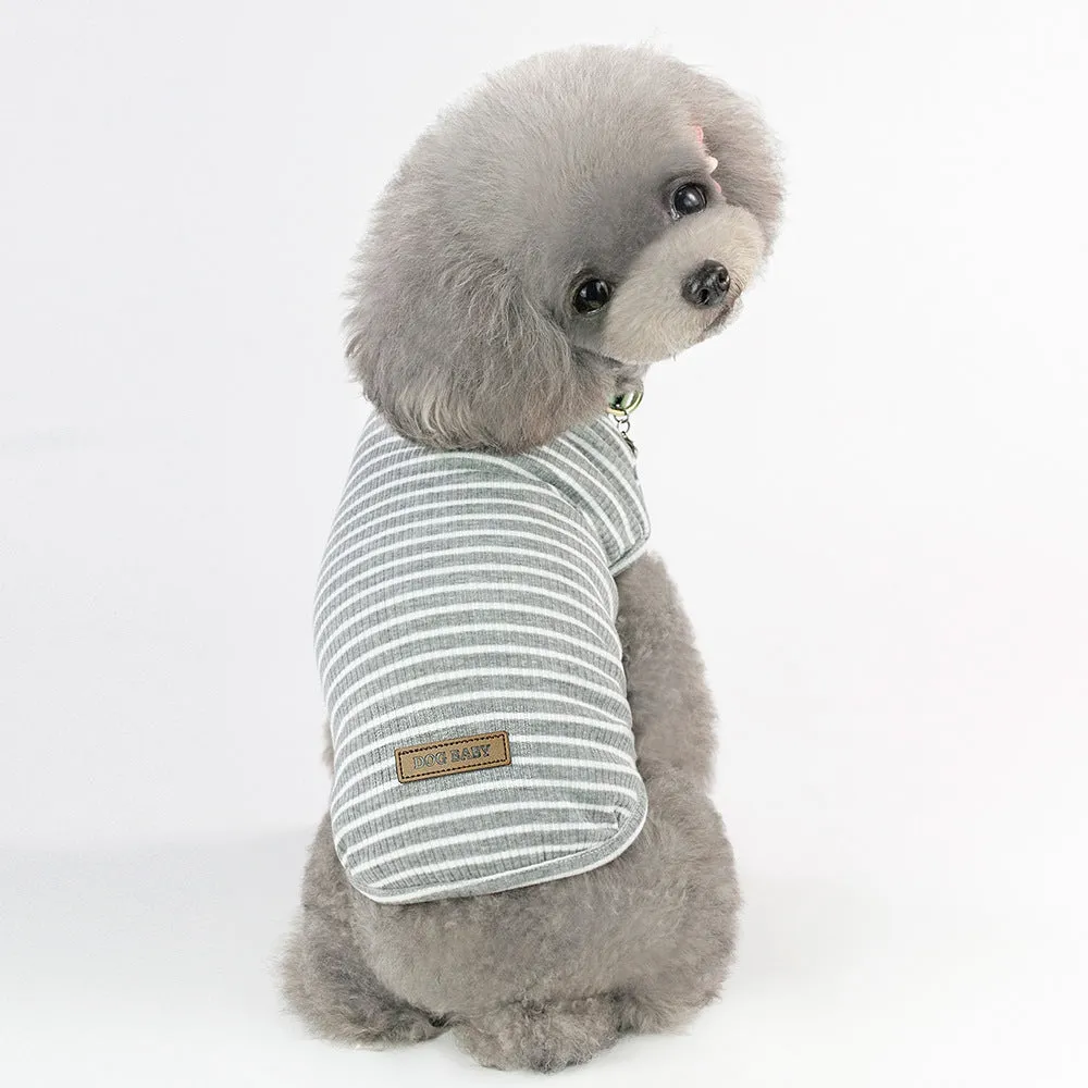 Small dog five-color vest spring and summer pet clothing