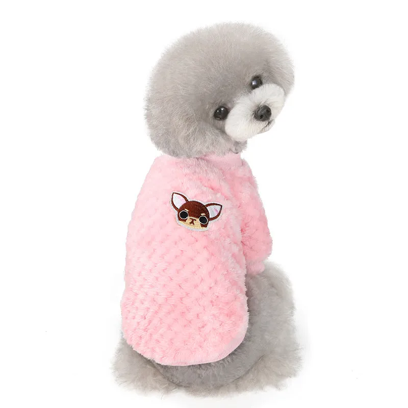 small size dogs autumn soft pet clothing