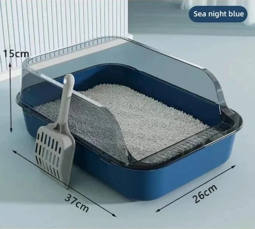 Splashproof Pet Sandbox Ideal Cat Litter Box Solution