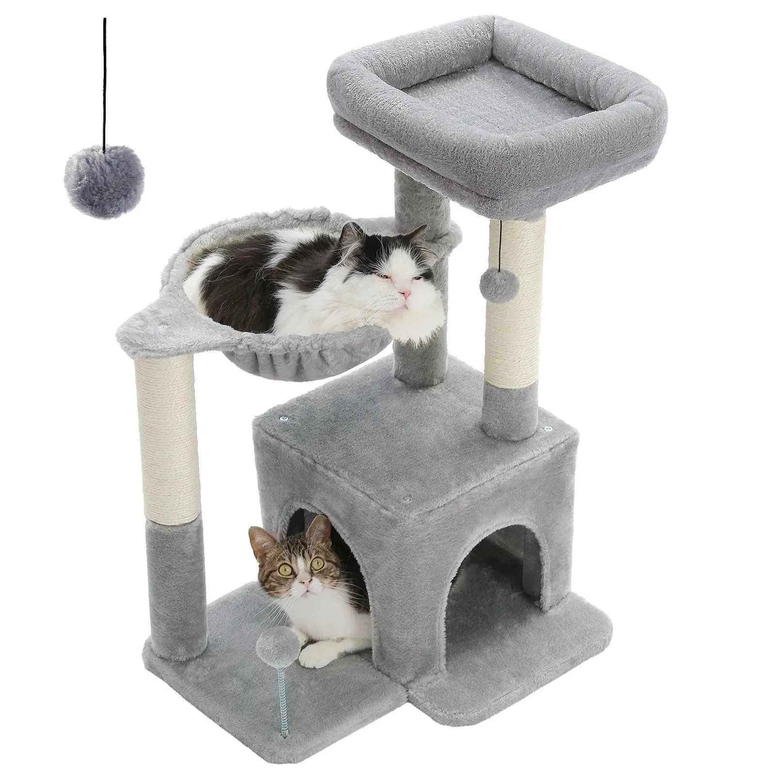 Stylish H75CM Cat Tree Condo - 2