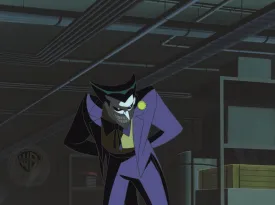 Superman the Animated Series Original Production Cel with Matching Drawing: Joker