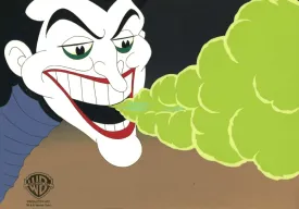 The New Batman Adventures Original Production Cel on Original Background: Joker