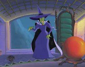The Wizard of Oz (TV Series) Original Production Cel on Original Background: The Wicked Witch