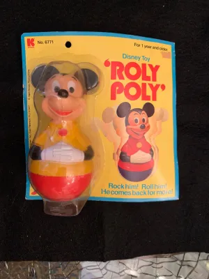 Vintage Mickey Mouse "Roly Poly" Disney Toy