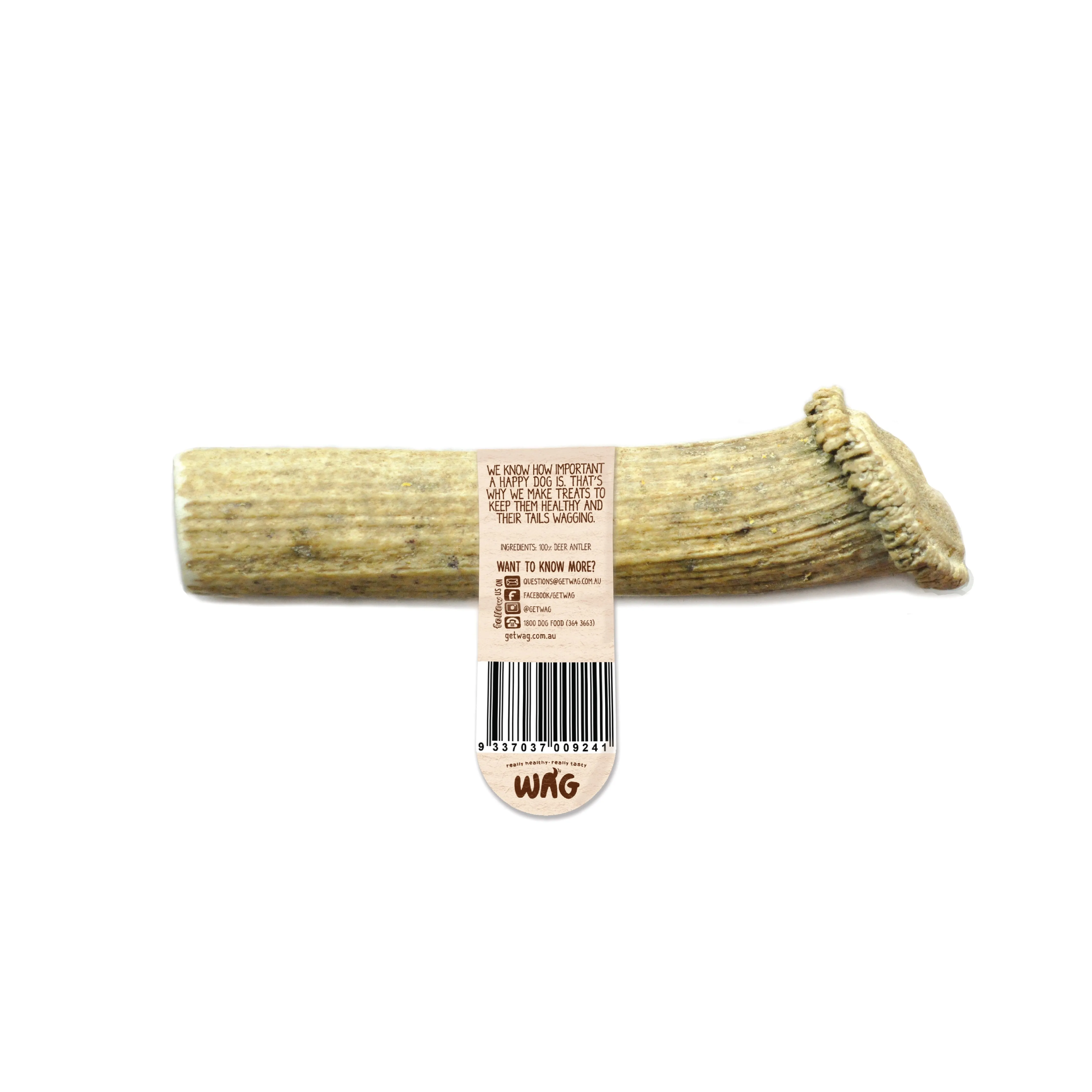Wag Split Antler Large Dog Chew Treat