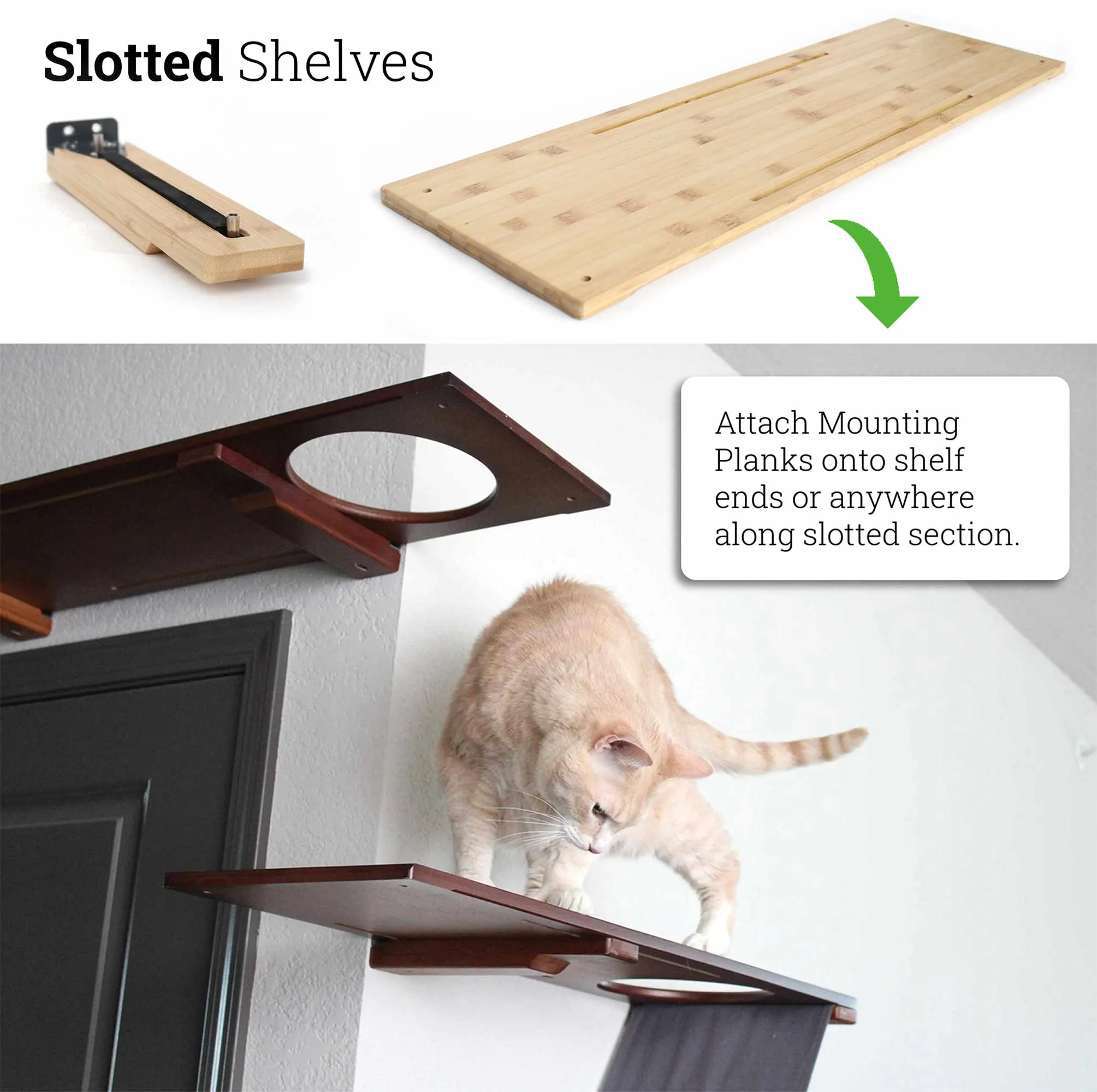 Wall-Mounted Cat Shelf