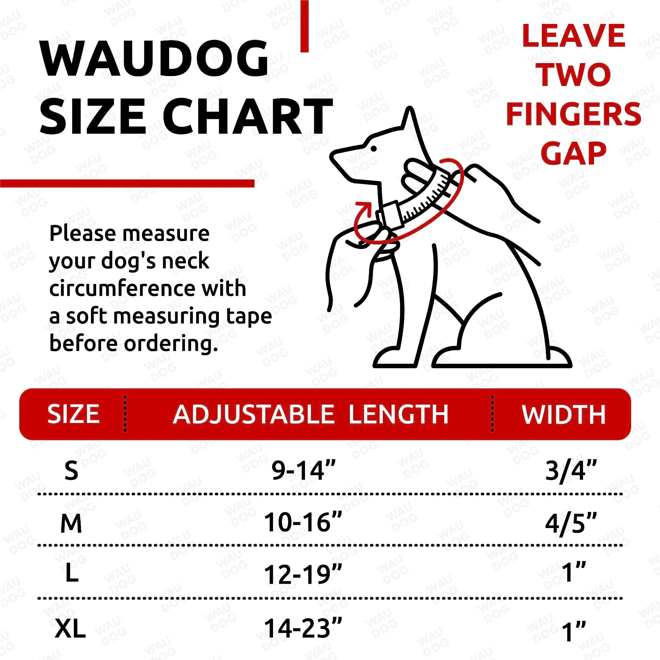 Waterproof Dog Collar Adjustable Dog Collar 914 in Neck x 3/5 in Wide