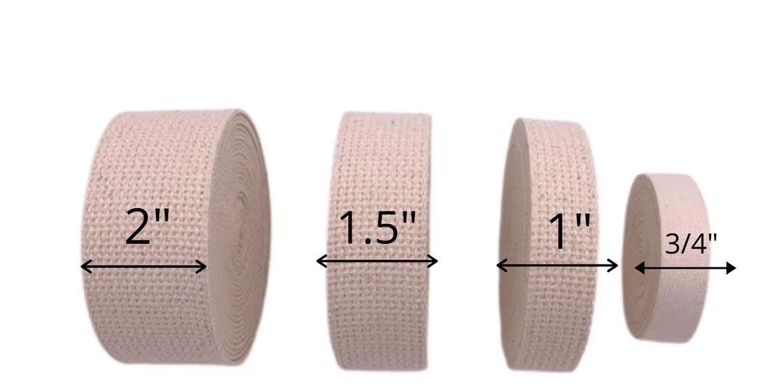 Wefab Cotton Niwar Roll Canvas Webbing Twill Tape Herringbone Belt Straps