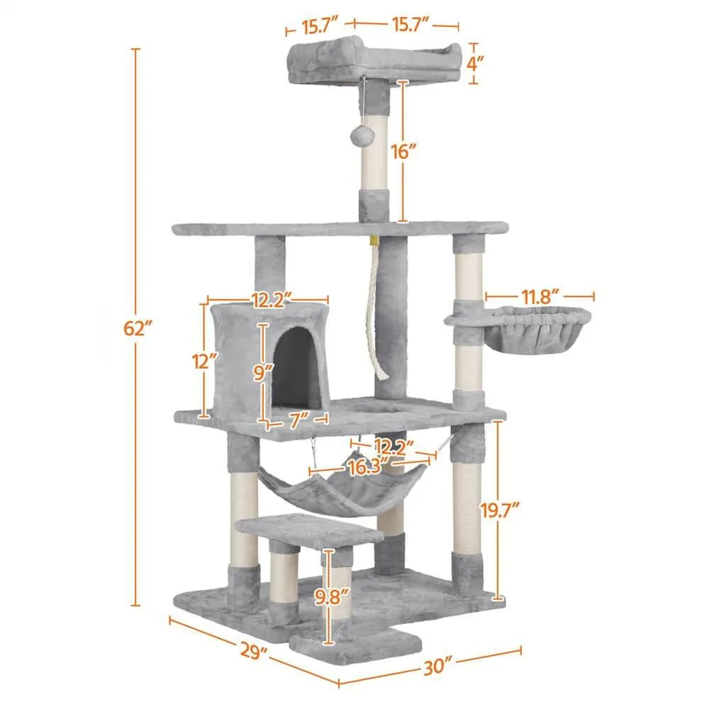 Yaheetech Cat Tree 62 Inch